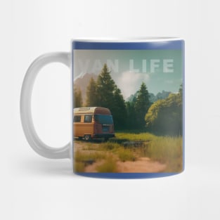 Van Life Camper RV Outdoors in Nature Mug